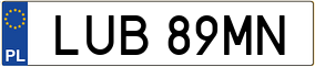 Truck License Plate